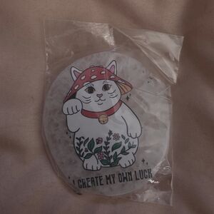 Agate Slab Crystal Lucky Cat